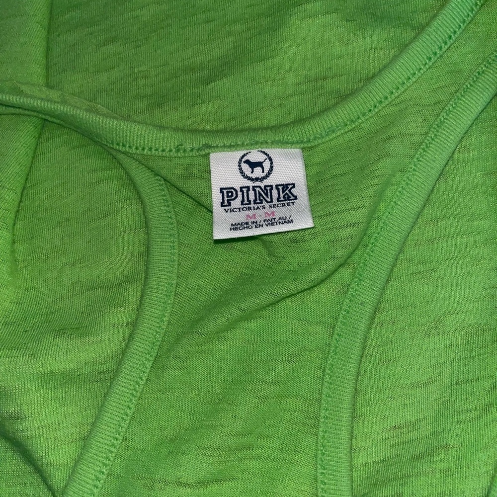 Victoria Secret Neon Green Muscle Tanks - Picture 7 of 8